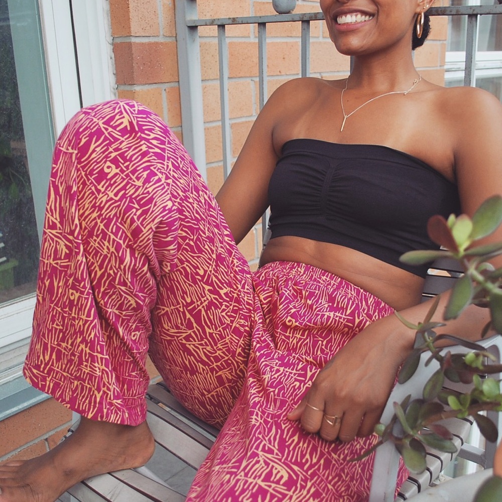 100% COTTON • MADE IN BALI • vintage lounge pants